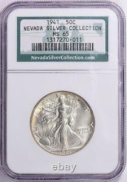 1941 Liberty Walking Half Dollar NGC MS-65 Nevada Silver Collection