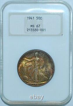 1941 NGC MS67 Walking Liberty Half Dollar