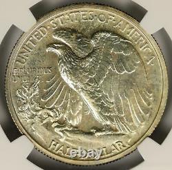 1941 No AW Walking Liberty Silver Half Dollar 50c NGC PF65