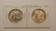 1941 P & S Walking Liberty Halves 2 Uncirculated Silver 50c Coins