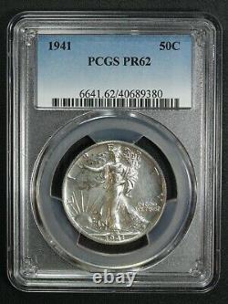 1941 Proof Walking Liberty Silver Half Dollar PCGS PR 62