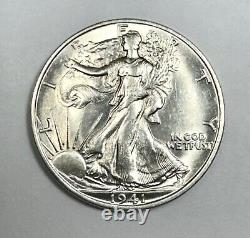 1941-S Silver Walking Liberty Half Dollar Gem Uncirculated Better Date