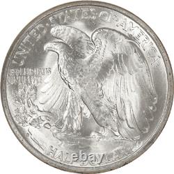 1941-S Walking Liberty Silver Half Dollar 50c, NGC MS 65, Strong Luster
