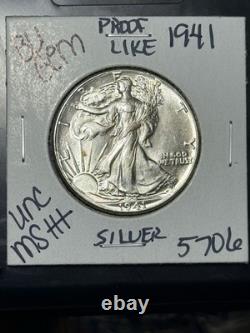 1941 WALKING LIBERTY? HALF DOLLAR 50c Gem Unc MS+++ PL+ Very High Grade
