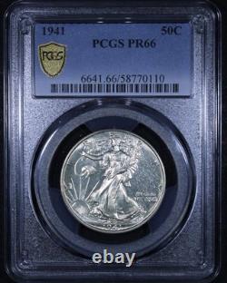 1941 Walking Liberty Half Dollar 50c PCGS PR66 PCGS Gold Shield