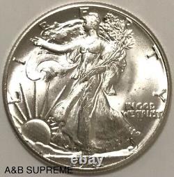 1941 Walking Liberty Half Dollar From OBW Roll Estate CH-GEM Bu Unc 90% Silver