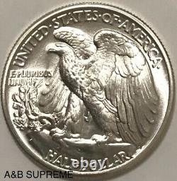 1941 Walking Liberty Half Dollar From OBW Roll Estate CH-GEM Bu Unc 90% Silver