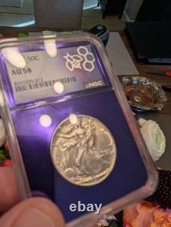 1941 Walking Liberty Half Dollar NGC AU58 Silver 50C Near UNC Walker