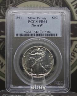 1941 Walking Liberty PROOF Silver NO AW Half Dollar 50c PCGS PR64 #308 ECC&C