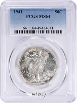 1941 Walking Liberty Silver Half Dollar MS64 PCGS