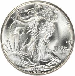 1941 Walking Liberty Silver Half Dollar MS65 PCGS