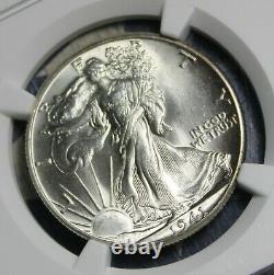 1941 Walking Liberty Silver Half Dollar Ngc Ms65 Collector Coin Free Shipping