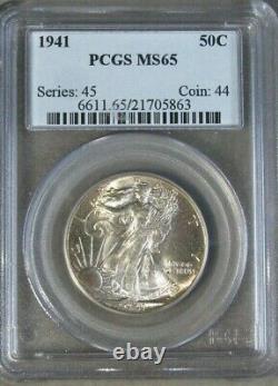 1941 Walking Liberty Silver Half Dollar PCGS Certified MS 65 US Coin #4628