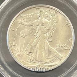 1941-d Walking Liberty Silver Half Dollar Graded Pcgs Ms65