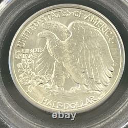 1941-d Walking Liberty Silver Half Dollar Graded Pcgs Ms65