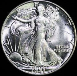 1941-s Walking Liberty Silver Half Dollar Gem Bu Unc Coin