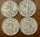 1942s 1943s 1944s 1945p Liberty Walking Half Dollars