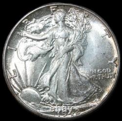 1942 50C Walking Liberty Half Dollar- CHOICE GEM BU / FREE SHIPPING-SMH519