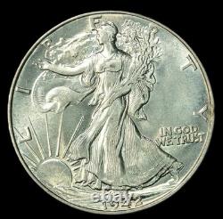 1942 50C Walking Liberty Half Dollar- Choice Gem Bu- SMH 1193