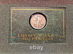 1942 50c Silver Walking Liberty Half Dollar Proof in Collectible Case Rare