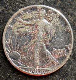 1942 50c Silver Walking Liberty Half Dollar Uncirculated Extra Shiny Proof Like