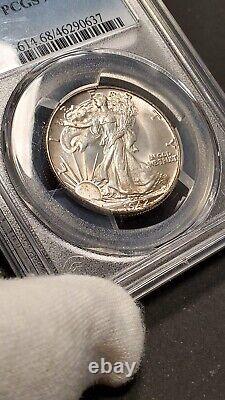 1942 50c Silver Walking Liberty PCGS MS68 PQ Approved Rare American Half Dollar