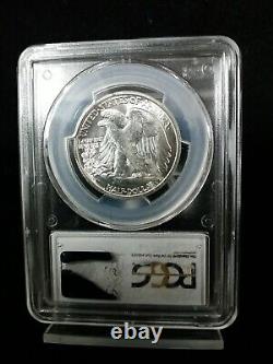 1942 D 50c Walking Liberty Half Dollar Pcgs Ms65 Cac #2866