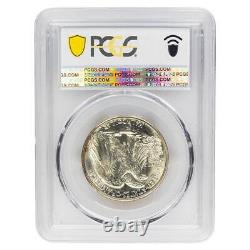 1942-D Walking Liberty Half Dollar 50c, PCGS MS66 Nice White Coin