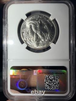 1942 D Walking Liberty Half Dollar Ngc Ms 65 Bullion Plus White Powdery Luster