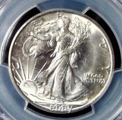 1942-D Walking Liberty Silver Half Dollar PCGS MS 64 Gold Shield