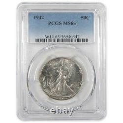1942 Liberty Walking Half Dollar MS 65 PCGS Silver 50c Coin SKUI19855