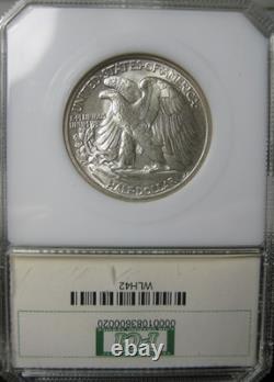 1942 Liberty Walking Half Very Nice White Coin With Luster Throughout