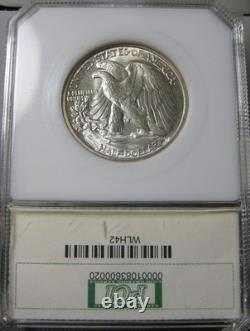 1942 Liberty Walking Half Very Nice White Coin With Luster Throughout