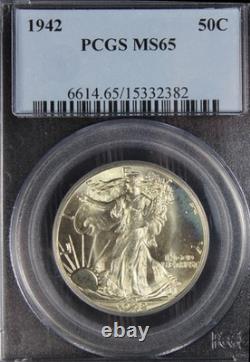 1942 MS65 Walking Liberty Half Dollar, PCGS 15332382