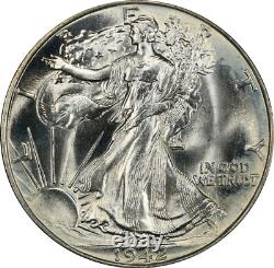 1942 MS65 Walking Liberty Half Dollar, PCGS 51866177
