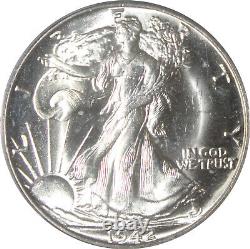 1942 MS65 Walking Liberty Half Dollar, PCGS 9843123