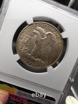 1942 NGC MS 65 Walking Liberty Half Dollar MS65 50c Beautiful Walker Silver Coin