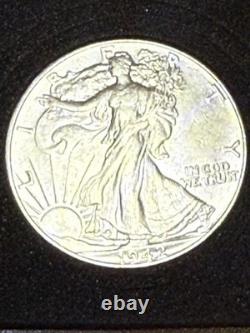 1942-P 50C Silver Walking Liberty Half Dollar Uncirculated NM or Better #3715