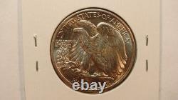 1942 P & S WALKING LIBERTY HALVES 2 AU UNCIRCULATED SILVER 50C Coins