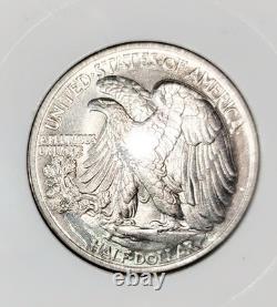 1942-P Walking Liberty Half Dollar MS66 Toning