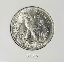 1942-P Walking Liberty Half Dollar MS66 Toning