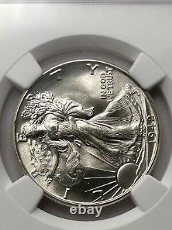 1942 P Walking Liberty Half Dollar NGC MS66+ CAC Green Premium Quality Walker
