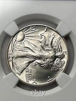 1942 P Walking Liberty Half Dollar NGC MS66+ CAC Green Premium Quality Walker