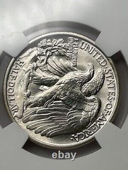 1942 P Walking Liberty Half Dollar NGC MS66+ CAC Green Premium Quality Walker