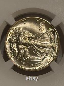 1942 P Walking Liberty Silver Half Dollar NGC MS66+ CAC Green PQ Walker