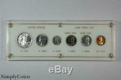 1942 Proof Set RARE 6 Six Coins Walking Liberty Half Dollar Uncirculated SKU-1