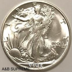 1942 S Walking Liberty Half Dollar From OBW Roll Estate CH-GEM Bu Unc 90% Silver