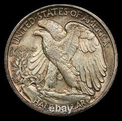 1942-S Walking Liberty Half Dollar MS65 PCGS Gold Shield. Red Toning Highlights