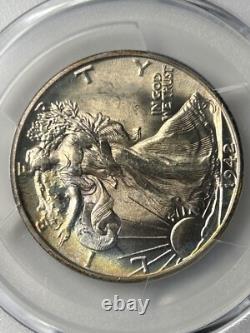 1942 S Walking Liberty Half Dollar PCGS MS64+ Beautifully Toned (PCGS Pop 105)