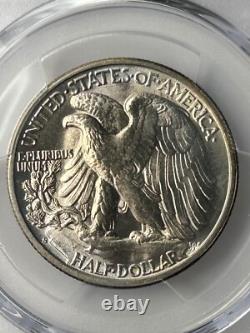 1942 S Walking Liberty Half Dollar PCGS MS64+ Beautifully Toned (PCGS Pop 105)